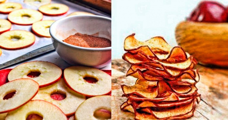 Домашние чипсы из яблок: грех и сравнивать с химическими картофельными в супермаркете