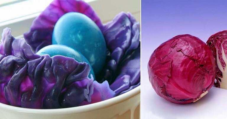 Как покрасить яйца красной капустой в оригинальные цвета
