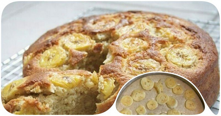Простой и быстрый пирог с бананами без муки и сахара: банановый десерт, который не отложится на ваших боках