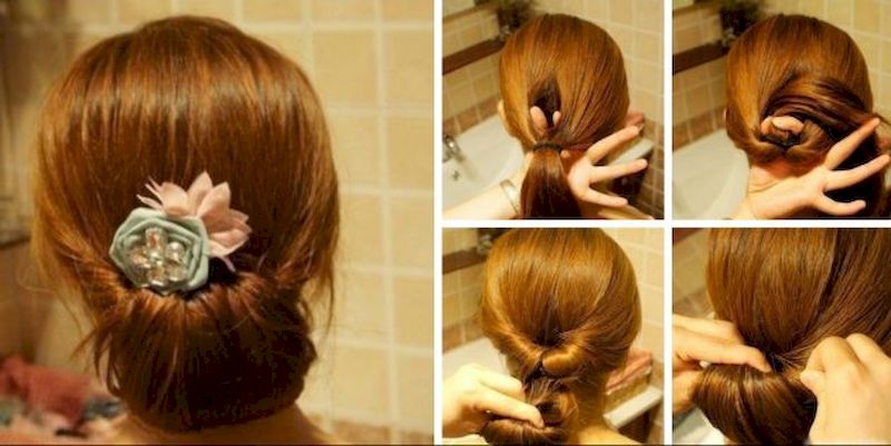 Красивая прическа за 5 минут: 10 способов завязать волосы в косичку, связку или пучок