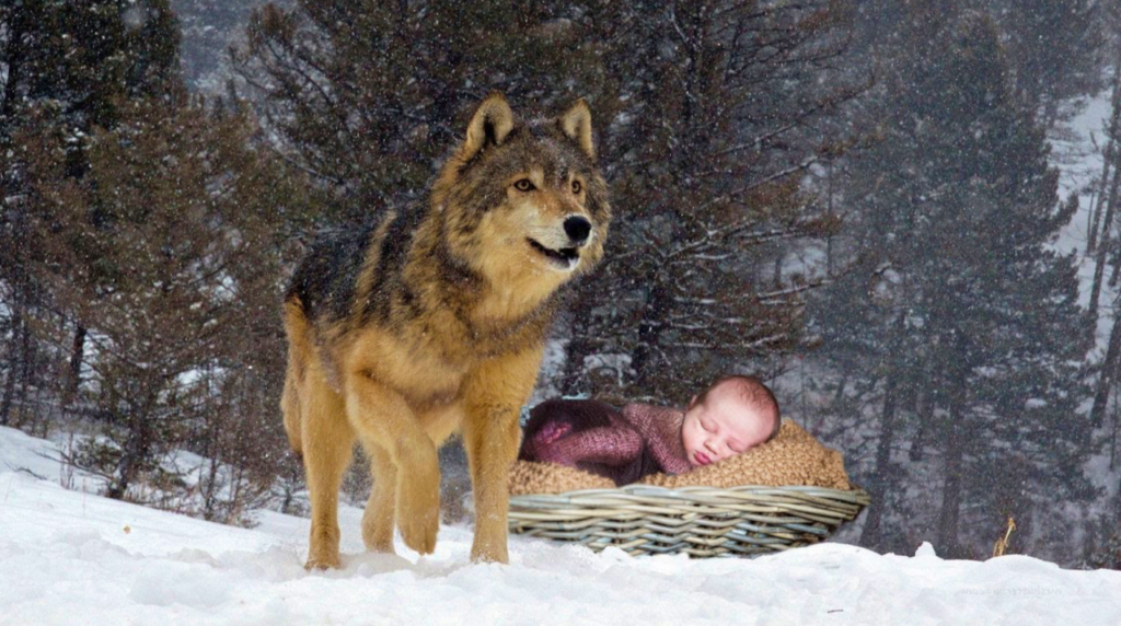 Девушка отдала новорожденного ребенка волчице, и в ней оказалось больше человечности, чем в людях