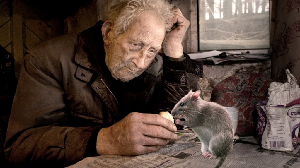 Старик вырастил этого крысенка ... Но и представить не мог, что однажды он не даст ему умереть