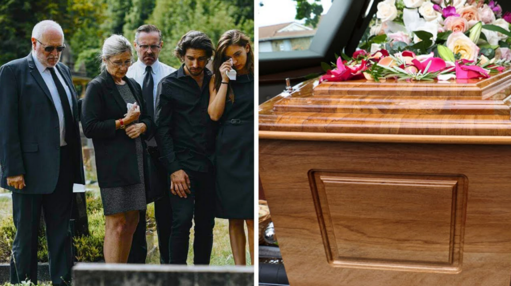 Во время похорон и прощания с мужем женщина вдруг заметила что-то важное на рукаве – и тотчас остановила церемонию