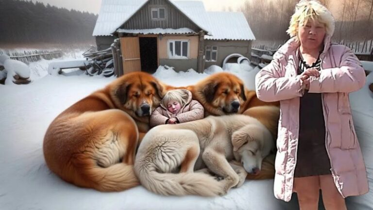 МАТИ АЖ ПРОТРЕЗВІЛА! У лютий мороз її маленька донька тихо спала у величезній купі розлючених собак ...