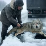 Не думая ни минуты, дальнобойщик вытащил из проруби тонущую беременную волчицу! Но он даже не догадывался, какой будет расплата...