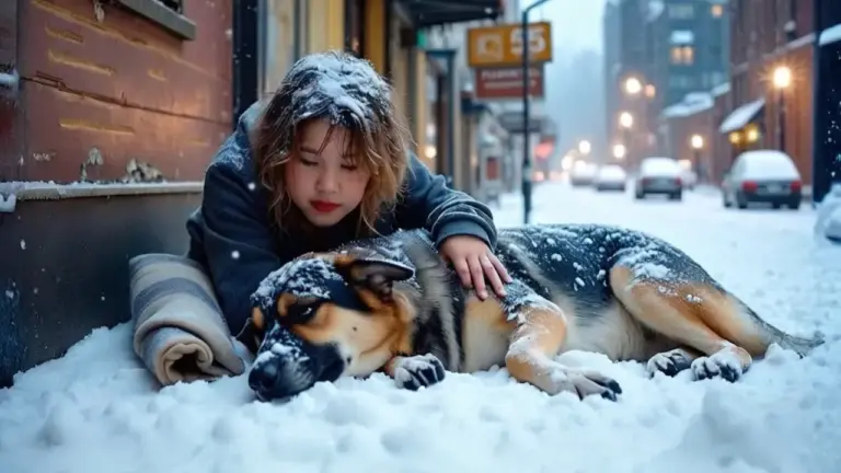 Stray Girl Shared Her Only Blanket with a Freezing Dog – and Fate Rewarded Her in the Most Surprising Way...