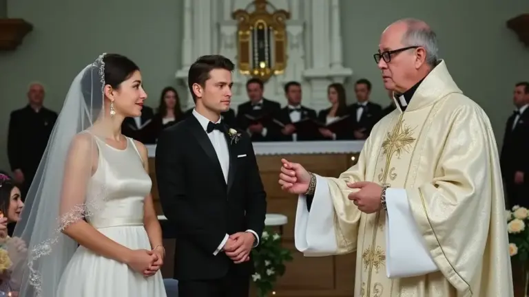The Priest Stops the Wedding After Noticing Something Strange About the Bride—Then Comes the Unbelievable...