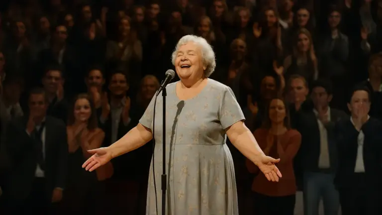 An Old Woman Was Asked to Sing at a Talent Show as a Joke… But Her Voice Left the Room Speechless!