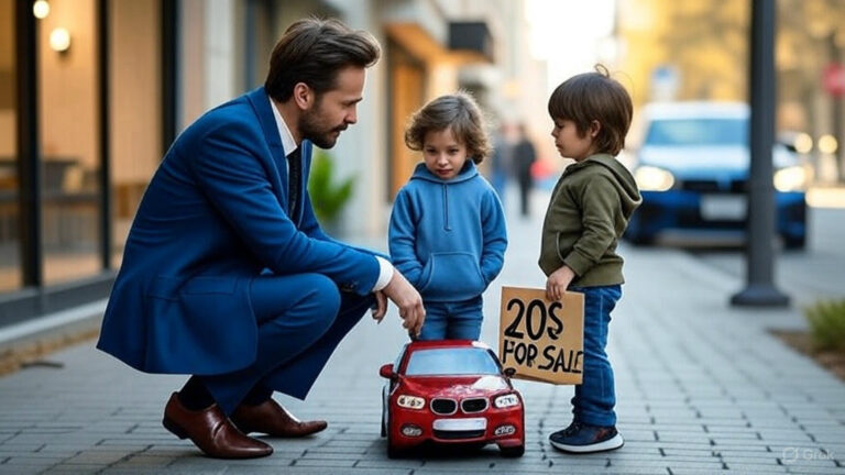 Millionaire watches twins selling their toy car to save their mother! Not knowing that their lives would change…