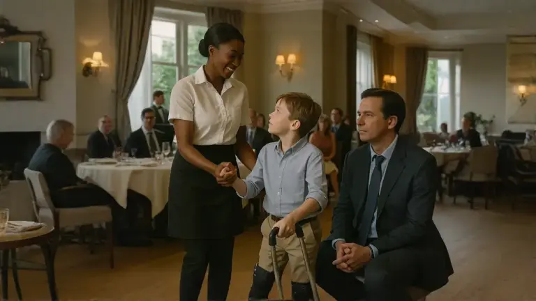 A Father Watched a Waitress Let His Disabled Son Lead a Dance—and His Life Changed Forever...