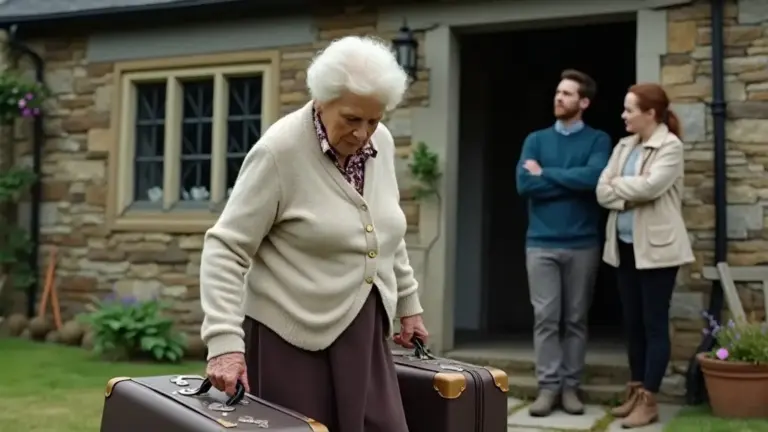 Her Son Kicked Her Out! They Watched Her Leave with a Broken Suitcase – But Had No Idea What She Was Really Carrying…