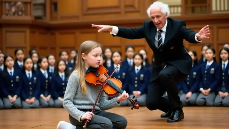 Teachers Told a Janitor’s Daughter to Play Violin as a Joke! Regret It the Moment She Starts...