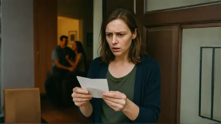 Coming home after the trial to the laughter of her ex-husband and his mistress, the wife noticed a strange note under the door… And after reading it, she immediately got down to business!