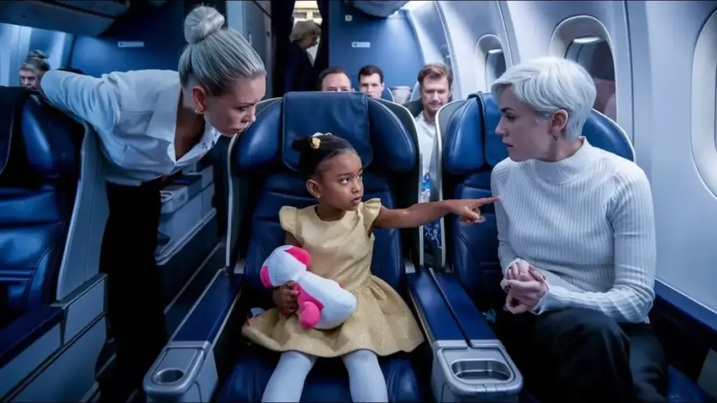 Black Child Told to Switch Seats — Flight Crew Freezes When They Hear Her Last Name...