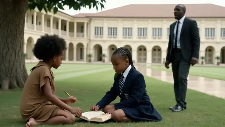 Billionaire Sees a Homeless Girl Teaching His Daughter! What He Did Next Shocked Everyone...