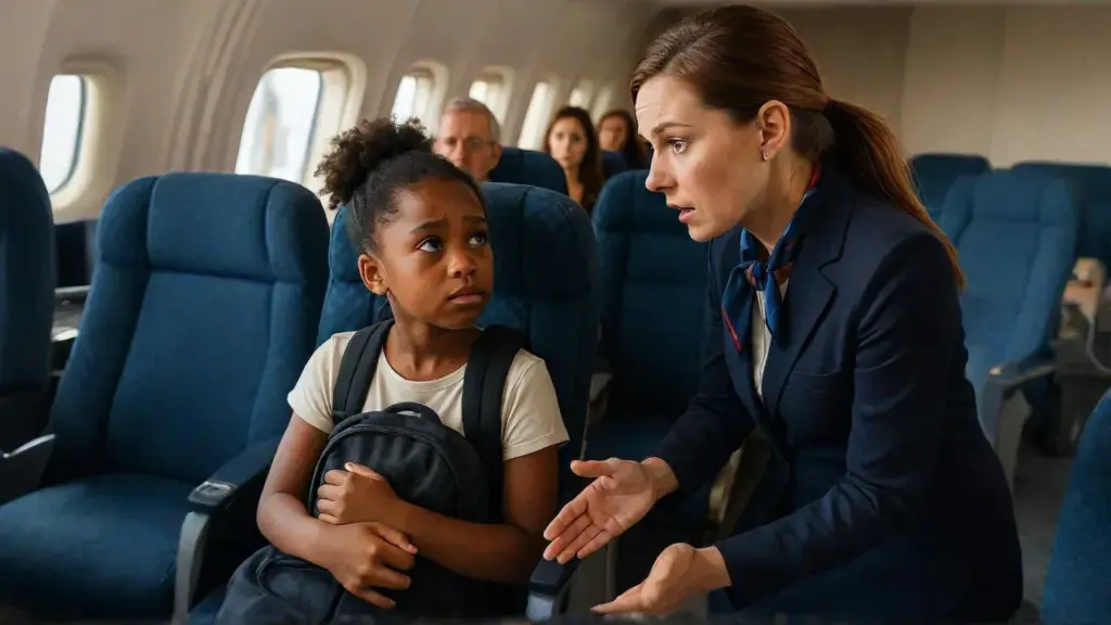 Young Girl Asked to Change Seats — Crew Stunned by Her Last Name