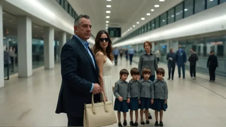 At the Airport with Mistress, Billionaire Carried Her Bag! Then His Wife Appeared with Their Quadruplets...