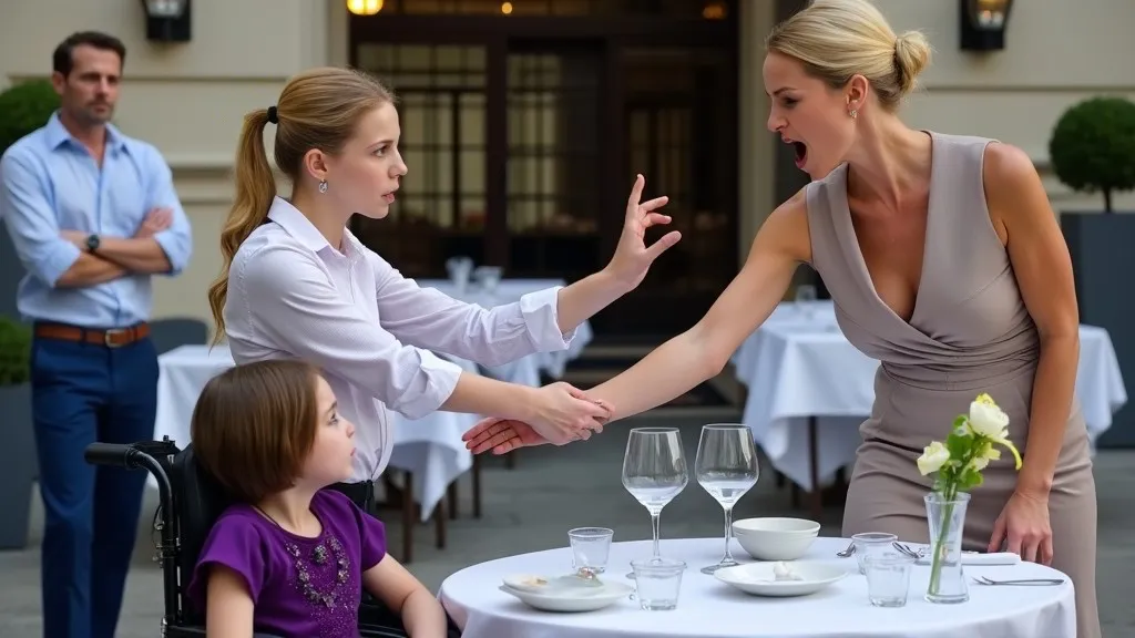Billionaire Catches Waitress Protecting His Disabled Daughter… What Happens Next is SHOCKING!