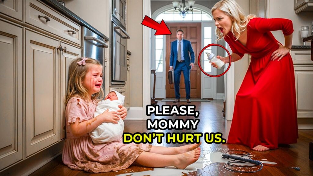 Little Girl Sob And Begging “Please, Mommy – Don't Hurt Us!” Suddenly Her Millionaire Father Visit Home And Shout…