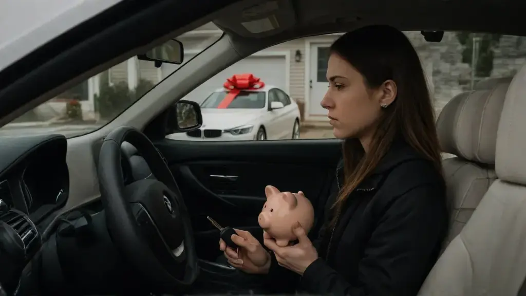 At Christmas, my sister got a BMW $60k car. I got a $2 piggy bank. I drove away. Then Dad left a voicemail: "Return the car or we'll report it stolen!"...