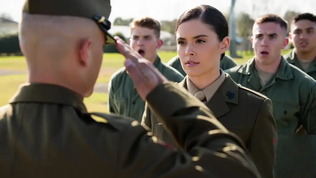 They Treated Her Like a Cadet — Until a Marine Stood and Said, ‘Iron Wolf, Stand By.’