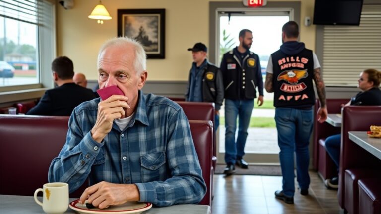 A Thug Slapped an 81-Year-Old Veteran in a Diner… Hour Later, His Son Walked In With Hells Angels