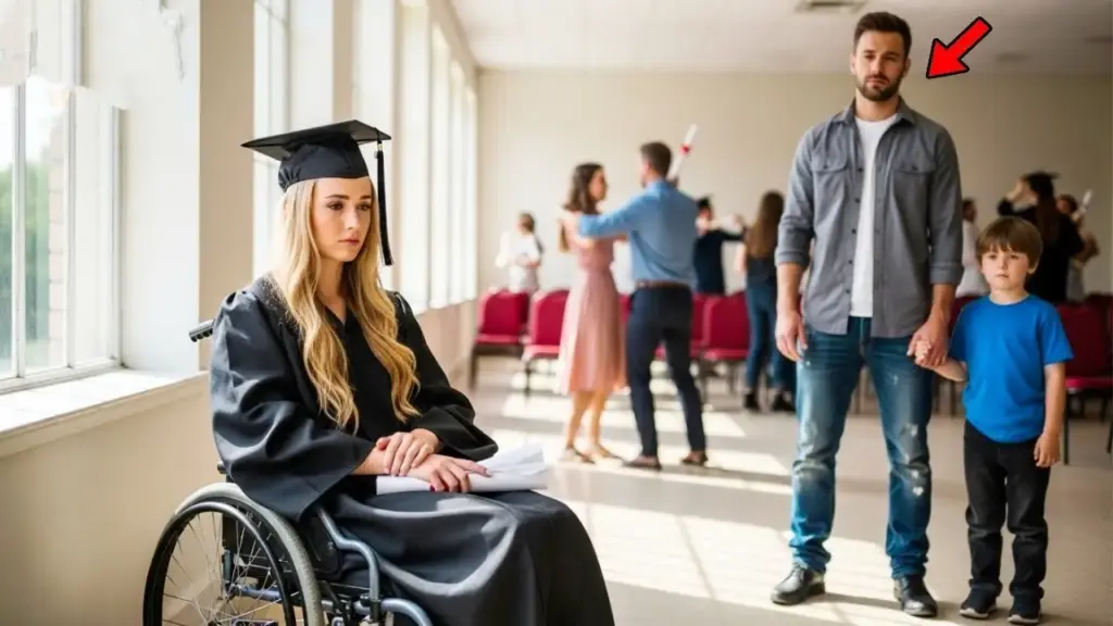 CEO's paralyzed daughter sat alone at her graduation! Until a single dad walked over…