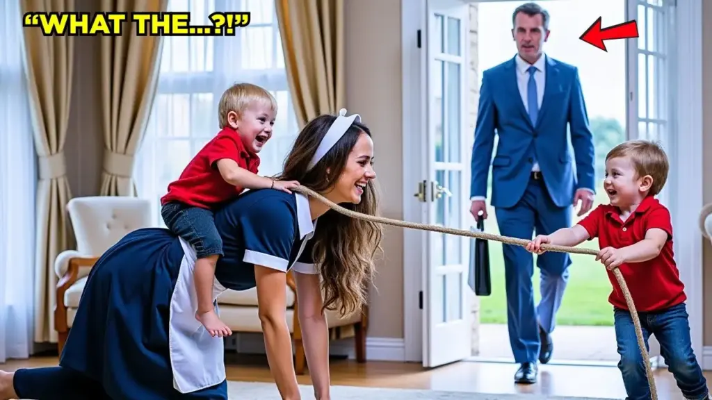 Millionaire Catches Maid Playing Horse With His Sons! What He Did Next Changed Everything...