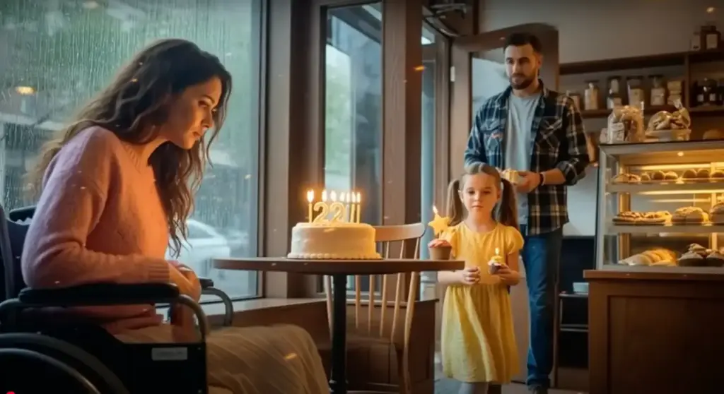 CEO’s Paralyzed Daughter Sat Alone at Her Birthday Cake! Until a Single Dad Said 'Can We Join You?'...