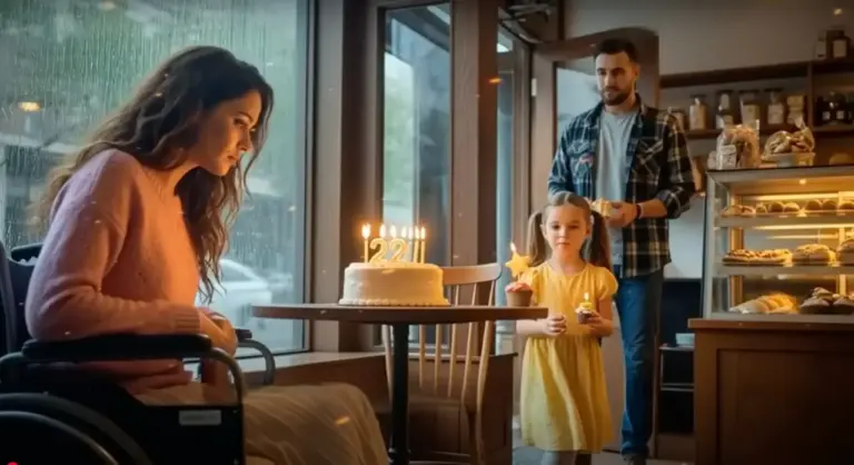 CEO’s Paralyzed Daughter Sat Alone at Her Birthday Cake! Until a Single Dad Said 'Can We Join You?'...