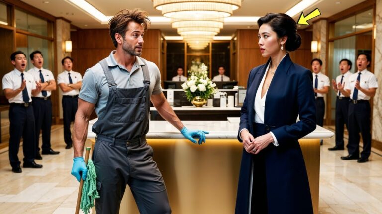Single Dad Janitor Was Mopping Floors! Then Spoke Japanese to the Silent CEO and Stunned Everyone