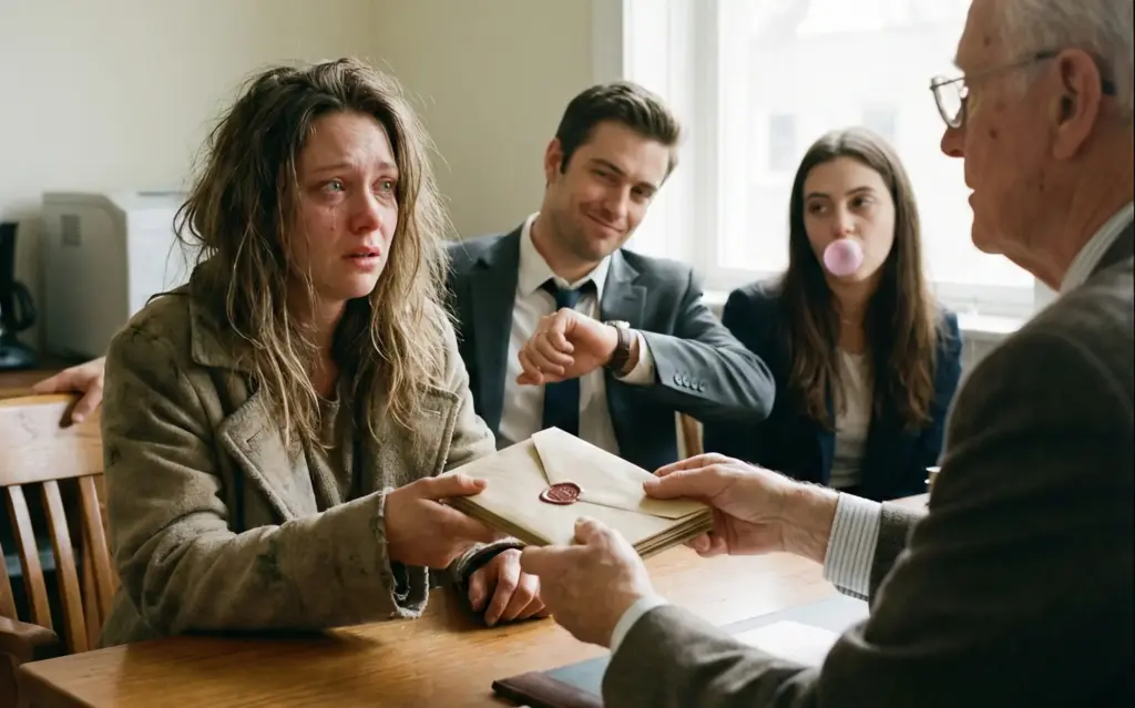 During the will reading, her husband and his girlfriend smirked, believing they’d won. Then she opened the letter her mother-in-law left only for her… and what she read nearly dropped her to the floor