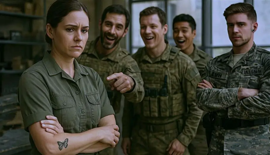They Mocked Her Butterfly Tattoo! Then a SEAL Master Chief Saw It and Snapped to Attention...