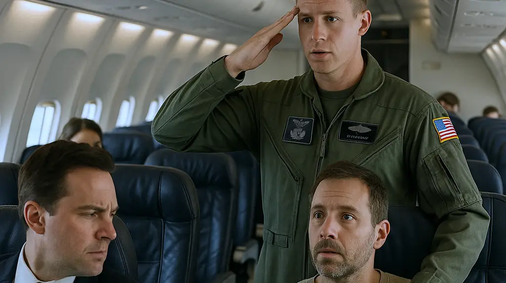 He Was Just a Single Dad in Seat 12F! Until the F-22 Commander Said: ‘Sir… Welcome Back, Viper One...’