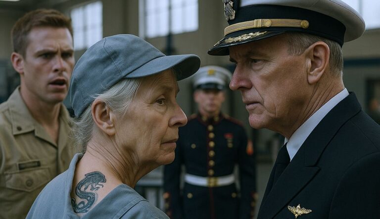She was just a quiet janitor at the SEAL gym — Until the Commander noticed the tattoo on her neck