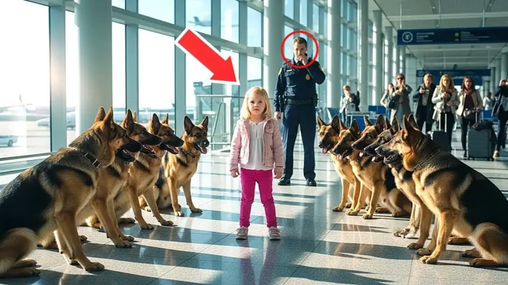 14 Police Dogs Surround a Little Girl at the Airport — What Happened Next Shocked Everyone!