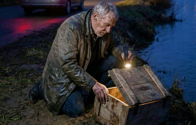 I watched my son-in-law throw a heavy crate into the freezing river. When I pulled it out, I realized he wasn't just hiding trash — he was hiding a secret that would destroy our family