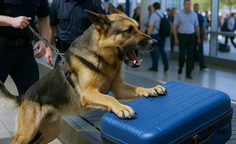 Police Dog Barks at Suitcase at Airport — What Officers Discovered Inside Shocks Everyone!