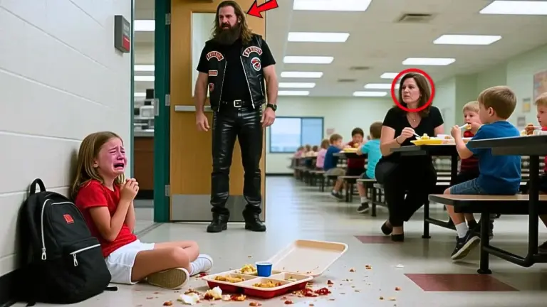 Biker Found Daughter Eating from the Floor in School, what 200 Hells Angels Did Next Is Unbelievable
