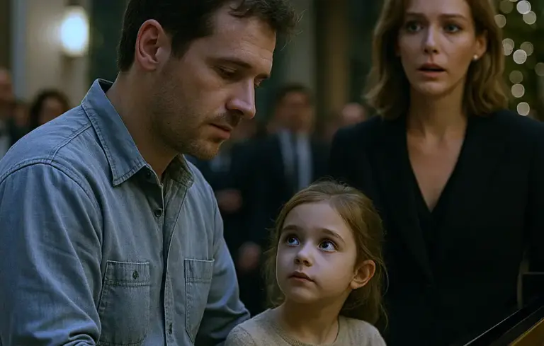 Single Dad Played a Piano Melody — The CEO Froze, Hearing the Song Her First Love Wrote for Her