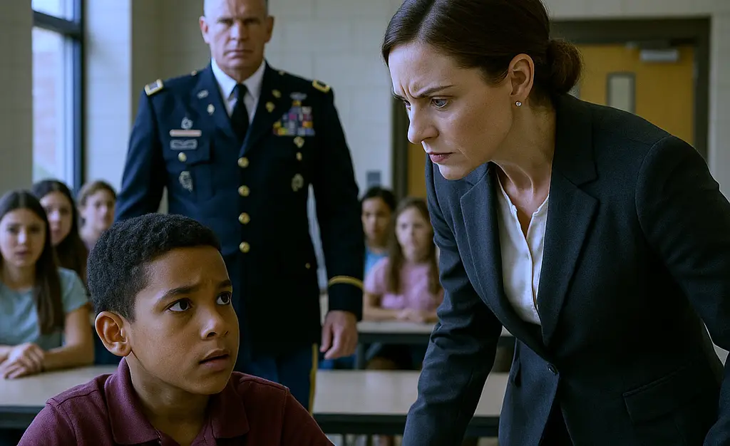 Teacher Threw Black Student's Food Away — Until Father Walked In Wearing Military Uniform