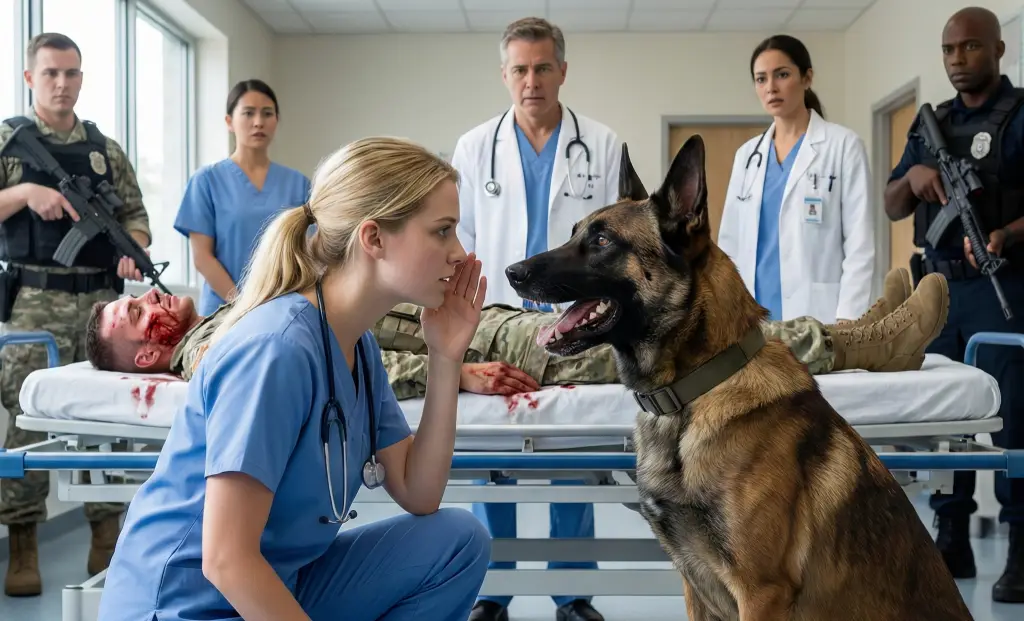 The K-9 Wouldn’t Let Anyone Touch the Wounded SEAL — Until a Rookie Nurse Spoke a Secret Unit Code