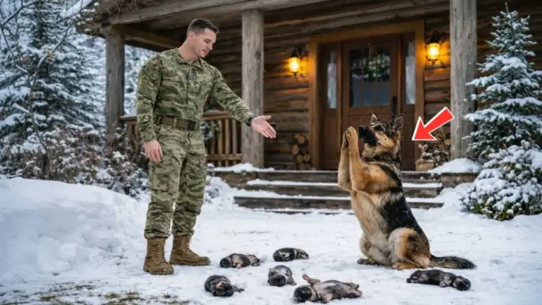 A Mother Dog and 4 Newborn Puppies Were Abandoned in Winter — Then a Navy SEAL Changed Everything
