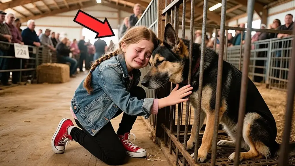Daughter of a Dead Officer Walks Into a Retired Police Dog Auction Alone — The Reason Is Shocking