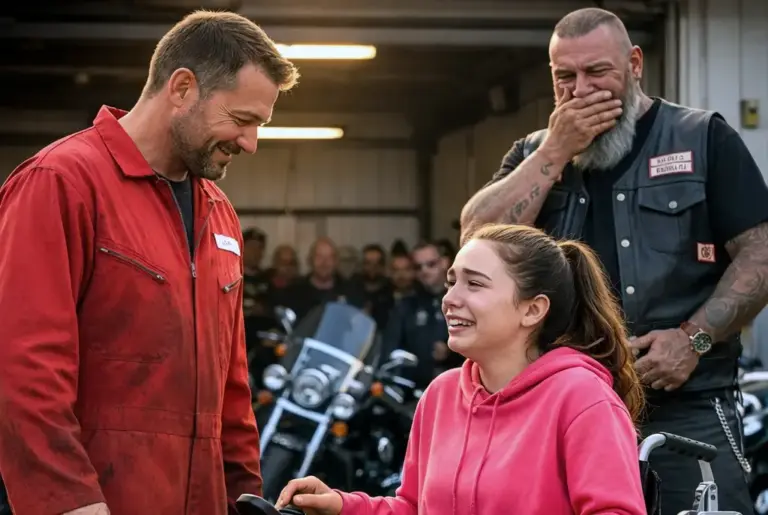 Poor Mechanic Gives Bikers Disabled Daughter a Miracle — Next Day 95 Hells Angels Changed his life