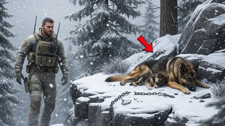 She Was Trapped in the Snow, Shielding Her Puppy. What the Navy SEAL Did Changed Everything
