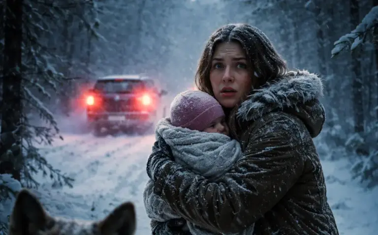 A Rich Man Abandoned His Daughter And Her Illegitimate Baby In The Snow… But The Wolf Saw Everything