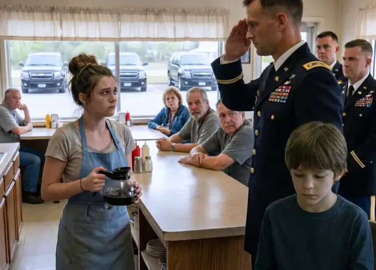 She Quietly Fed a Hungry Boy, Asking Nothing — Then a Military Convoy Pulled Up