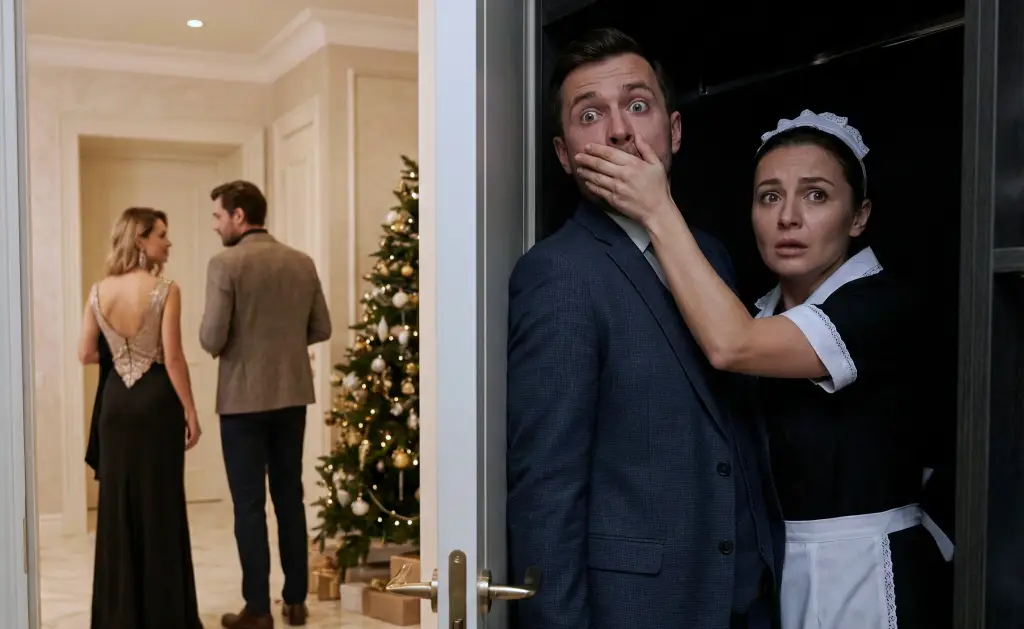 The Billionaire Returned Home Early — His Maid Whispered, ‘Stay Quiet!’ The Reason Was Shocking