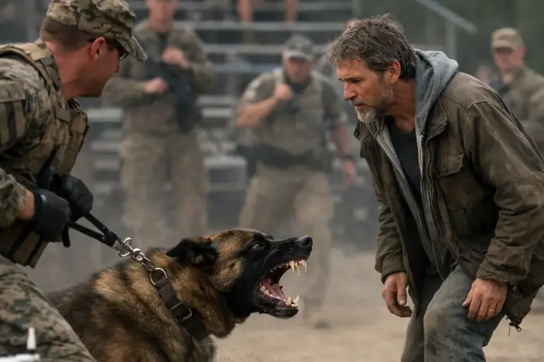A Homeless Marine Corps Veteran Saves a Dangerous Military Working Dog from Euthanasia by Using a Forgotten Classified Command